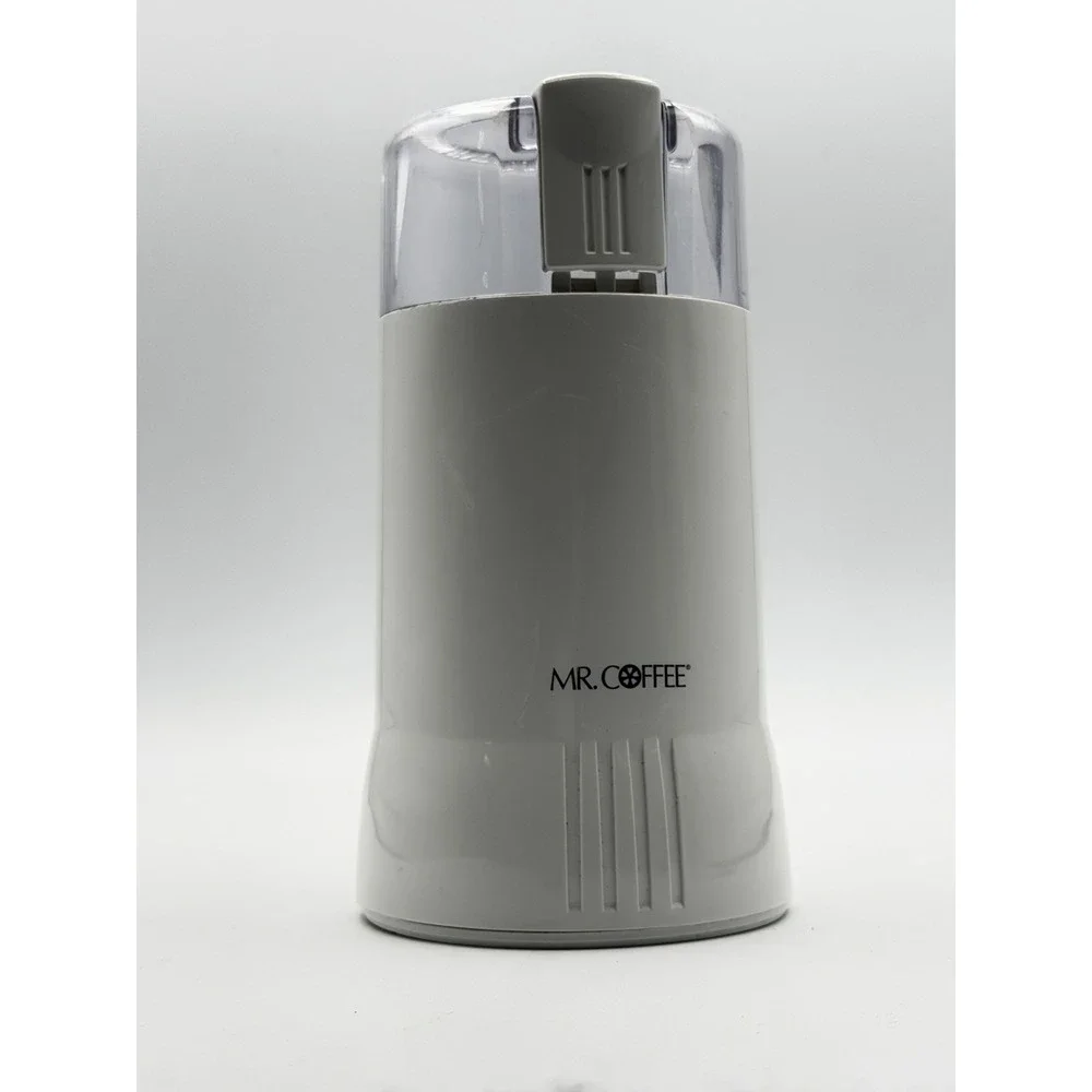 Mr. Coffee Model IDS 55 Electric Coffee or Spice Grinder White Works